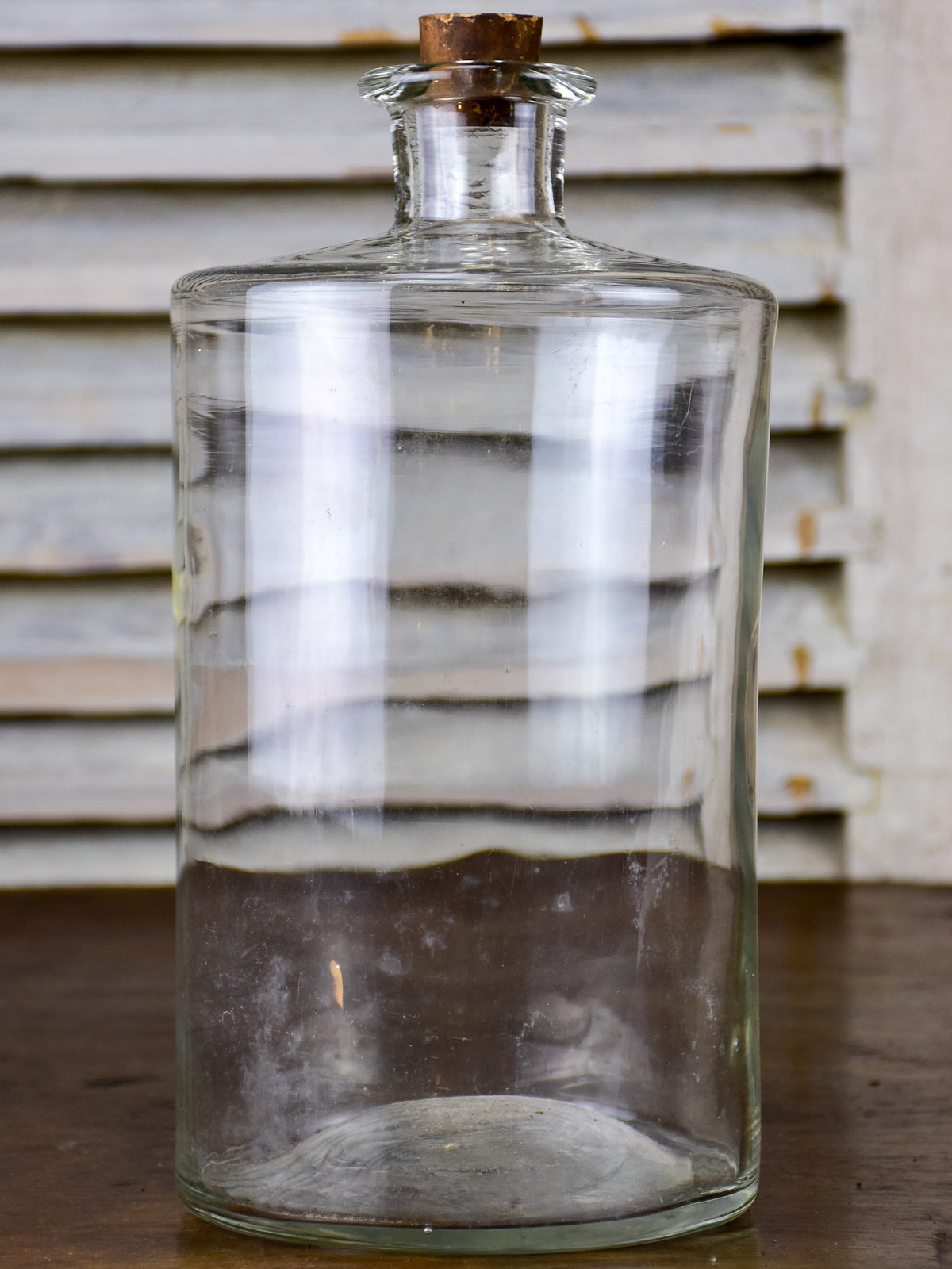 Large antique French preserving jar with aqua glass – Chez Pluie